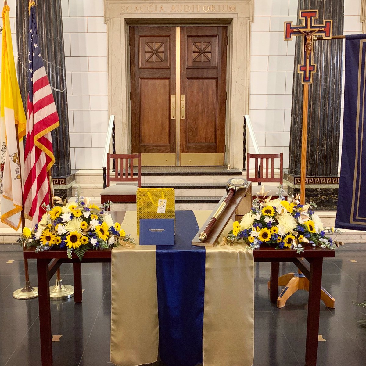 CanisiusHS's tweet photo. We're getting ready...
These items will move outside tomorrow for the Class of 2020 outdoor graduation. Looking forward to seeing our newest alumni! 🎓👏🎉
#CHS2020 #CHSalum https://t.co/4QkSjoTnSJ