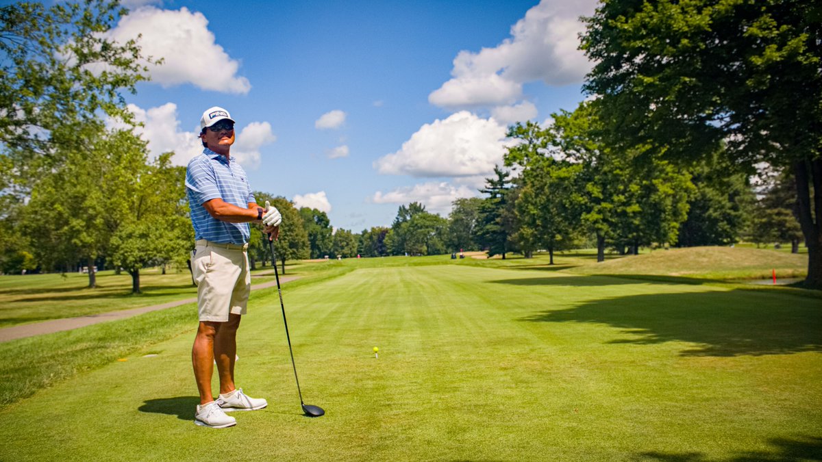 Beautiful day out here at <a href="/AllyChallenge/">Ally Challenge</a> Happy to be back! <a href="/ChampionsTour/">PGA TOUR Champions</a>