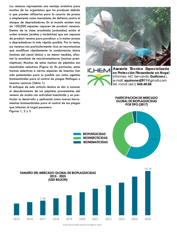 PIPNAC's tweet photo. Les compartimos el artículo "Los péptidos como nuevos insecticidas potenciales para el control de plagas del nogal " #nogal #nuezpecanera #Capacitación #agricultura #pacanas #pecan #pecanas #RevistaNogaleros #COMENUEZ https://t.co/fbw95YwEuZ