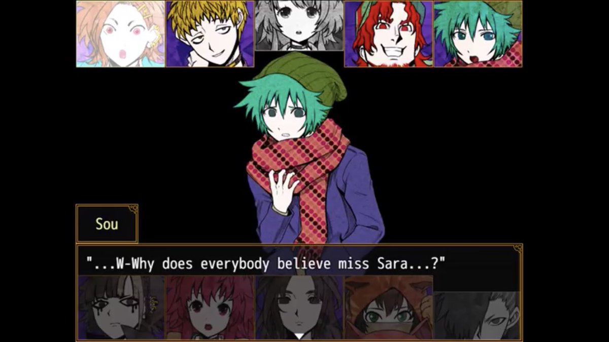 Joe trusts Sara’s decisions entirely and believes she will always do right by the group. Sou resents Sara because he is acutely aware of how easily she could mislead everyone due to their blind trust in her.