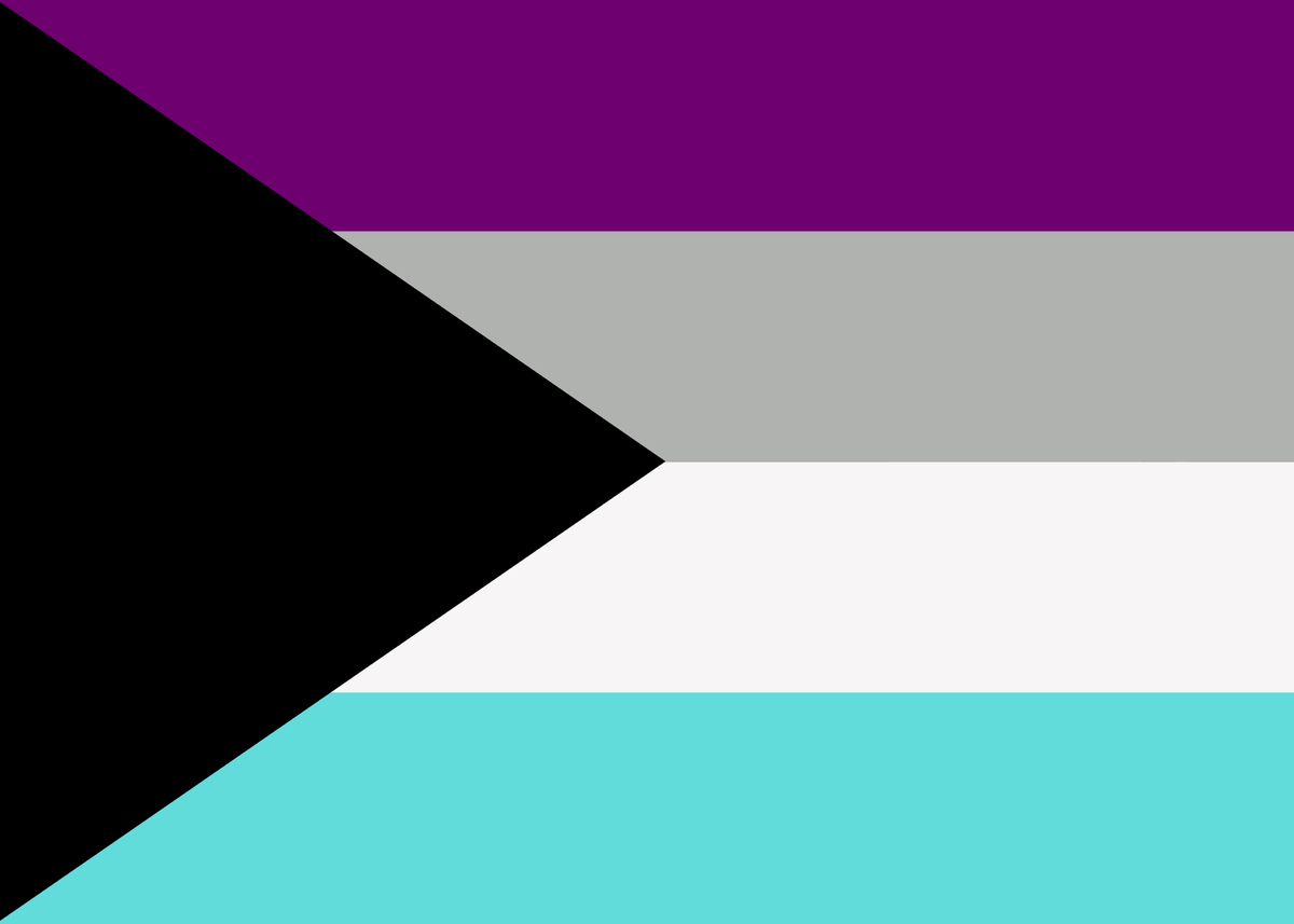 MxAdrian779's tweet photo. A flag for #asexual people whose identity is a blend of #apothisexual, #greysexual, and #demisexual. https://t.co/3lWQBsefkk