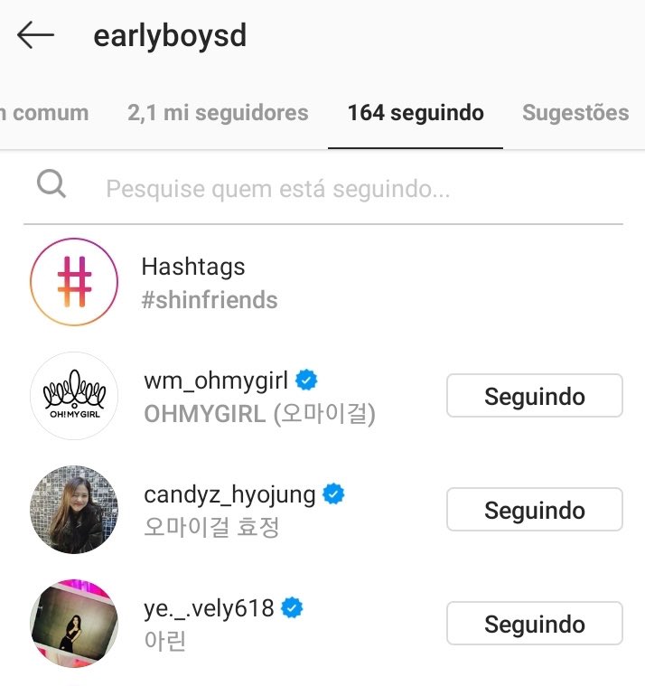 A lot of haters comments started to show up towards H*oJung and Sh*nDong, as an answer, started to follow Oh My Girl's official account and the girls personal accounts on Instagram.