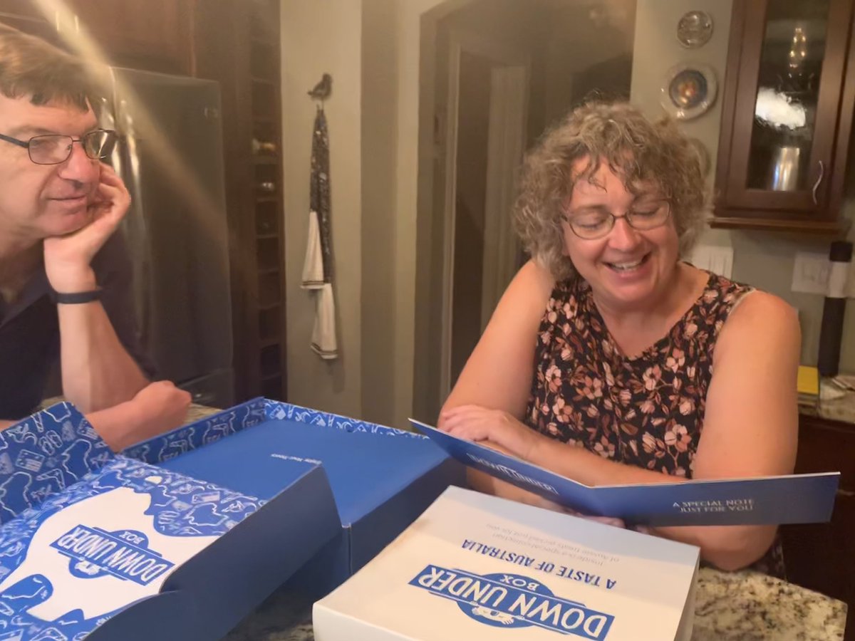 foramfriday's tweet photo. As if my parents needed another reason to like @MVaughny more than me.... 

Just kidding! Thanks for the Aussie treats via @DownUnderBox! #DownUnderBox https://t.co/e7wfNwIsBN