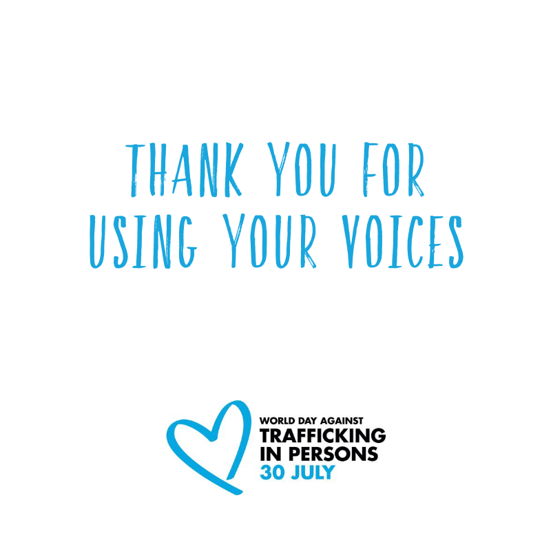 ijmaus's tweet image. One voice is powerful. Many voices together? World changing. Thank you for standing with us to raise awareness for the most vulnerable. #usingmyvoice #EndHumanTrafficking