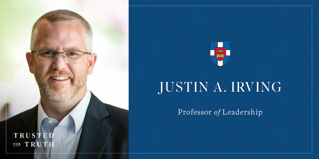 SBTS's tweet photo. We're excited to announce another new faculty addition: Justin Irving (@lead2purpose) as Professor of Leadership. 

#TrustedForTruth #SouthernSeminary #chooseafaculty https://t.co/iHpPztWiGV