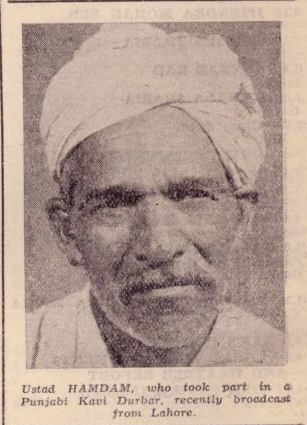 18. Ustad Ishq Lehr and Ustad Hamdam 1942Two outstanding Punjabi poets from the pre-partition era. Ustad Daman considered both of them his teachers.