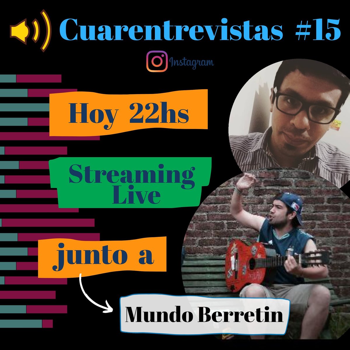 ▶️ | #CUARENTREVISTAS ⁣
⁣
¡Cómo nos gustan los jueves de entrevistas! ⁣🤘🏼
⁣
Hoy nos visita Nacho de #MundoBerretin 🌎🥳 que nos trae todas las novedades de la banda más querida de #ZonaSur. ⁣
⁣
¿Querés despejarte un poco? ⁣¡Venite! Te esperamos 🍻😉