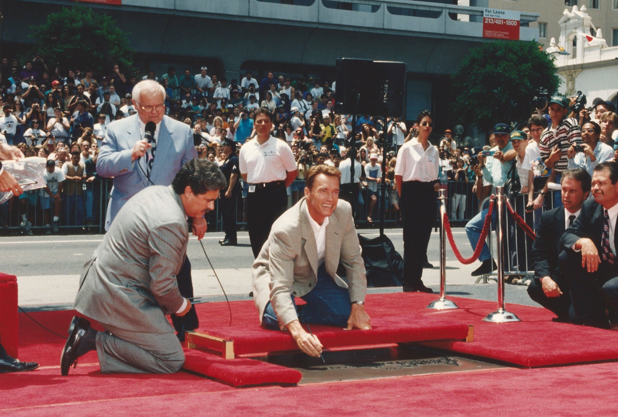 Happy birthday Arnold Here\s a shot from his imprint ceremony in the summer of 1994. 