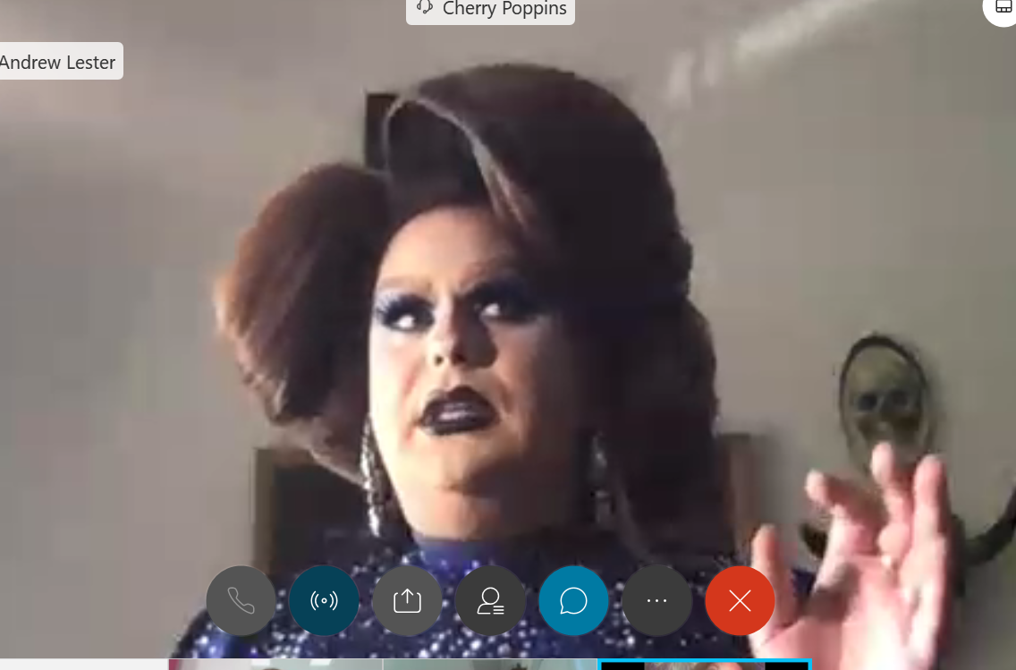 Drag 101 at T-Mobile with our very own Cherry Poppins and Rhonda Vue, radically different and fun!