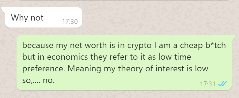 bankoferyka's tweet image. Me explaining myself to my friends. #timepreference #economics