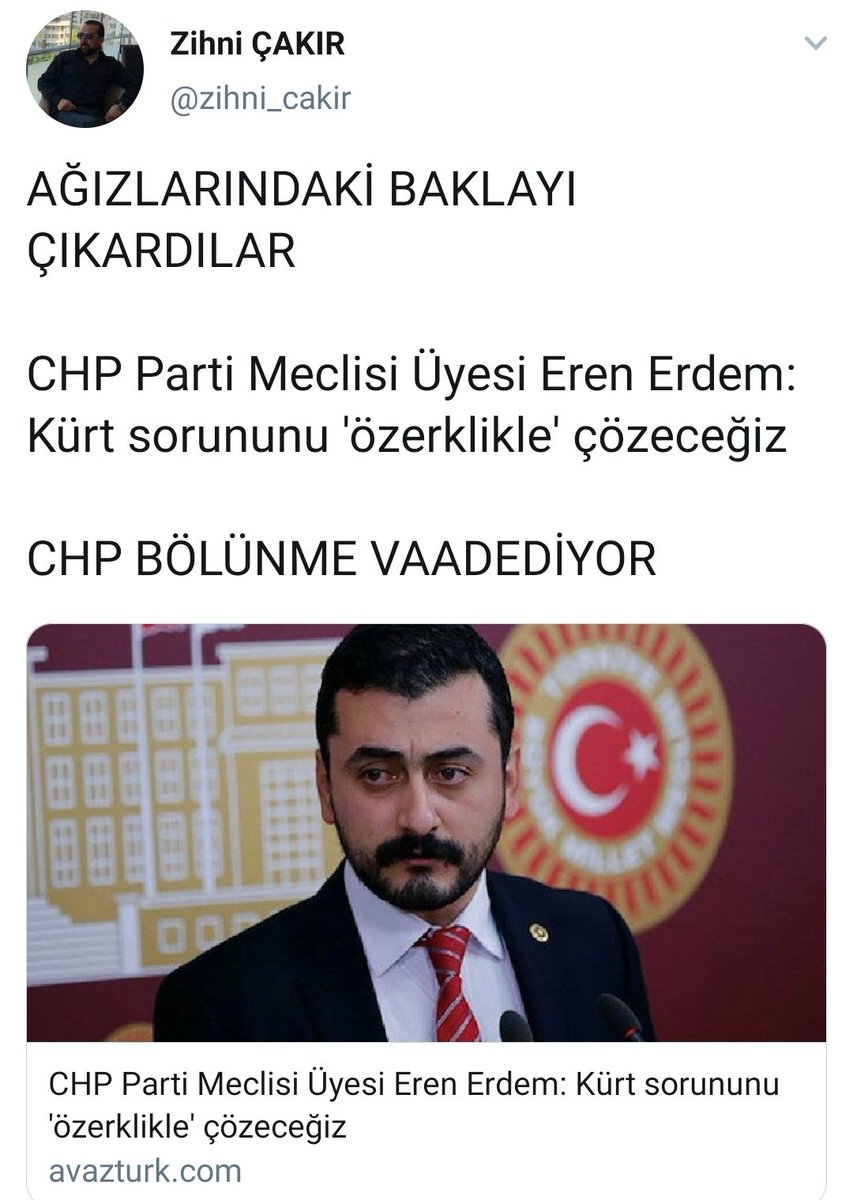 Biz bu ülkenin bir karış toprağında öyle yada böyle ayrışma, bölünme yada parçalamaya zemin oluşturacak “Kelime oyunları” dizenleri çıktığı deliğe yeniden sokarız.
Bu iş chp’nin parti meclisine seçilmeye benzemez,bu millet altına alırsa bir daha sizi asla bırakmaz!