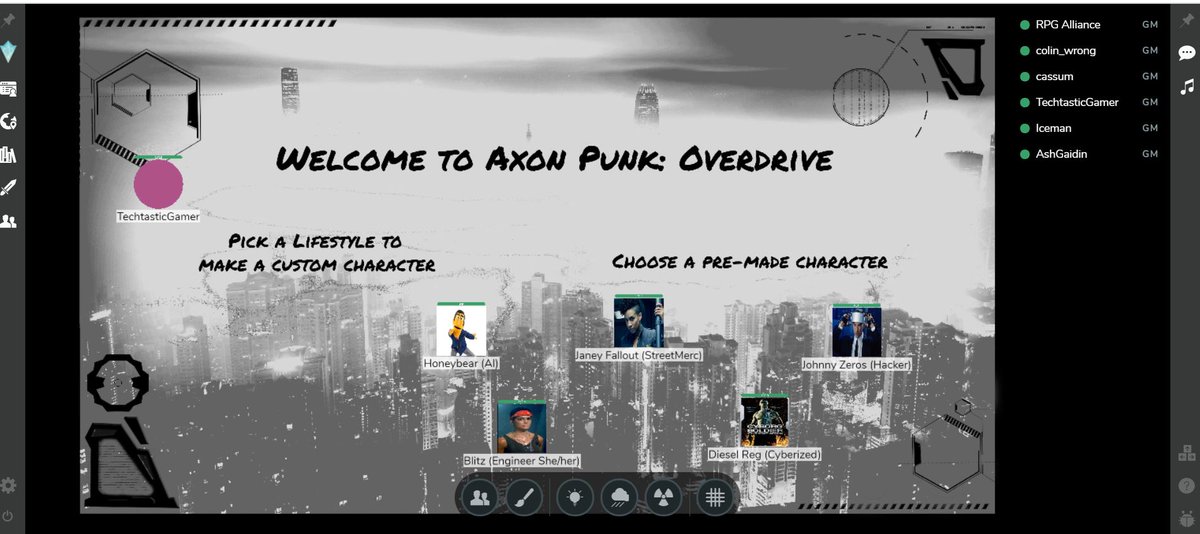 GENCon DAY ONE: Just finished Axon Punk  <a href="/AxonPunk/">Axon Punk - Kickstarter survived!</a>  by Wrongbrotherstabletopgaming with Colin one of its creators and had a great game on Astral. The Axon Kickstarter is on now. Cyberpunk in the Megacities! 
kickstarter.com/projects/18779…