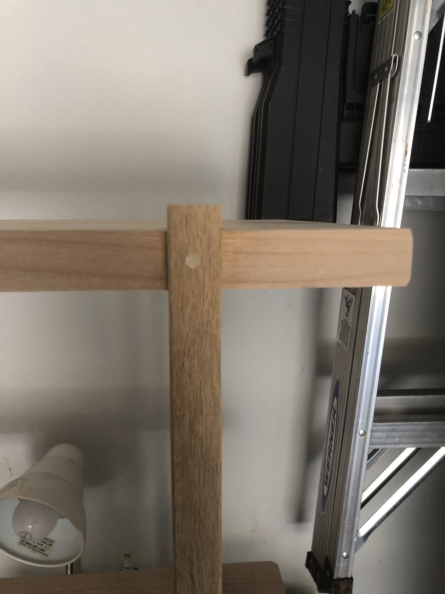 kaetzel's tweet image. Finally done. Sanded, Danish oil, lots of anger. It’s ready to go inside! #woodworking #covidprojects