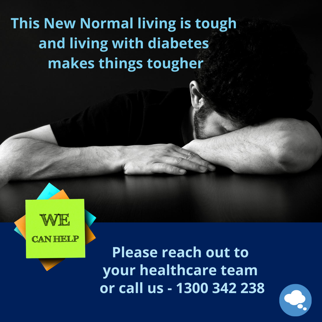 DNSW_ACT's tweet photo. This New Normal living is tough and living with diabetes makes things tougher.
Please reach out to your healthcare team, or call our #psychologist, or one of our credentialled #DiabetesEducators today on 1300 342 238 if you need #support.
#GoodMorningHealth #MOOD #diabetes #tough https://t.co/e9Gcneg55C