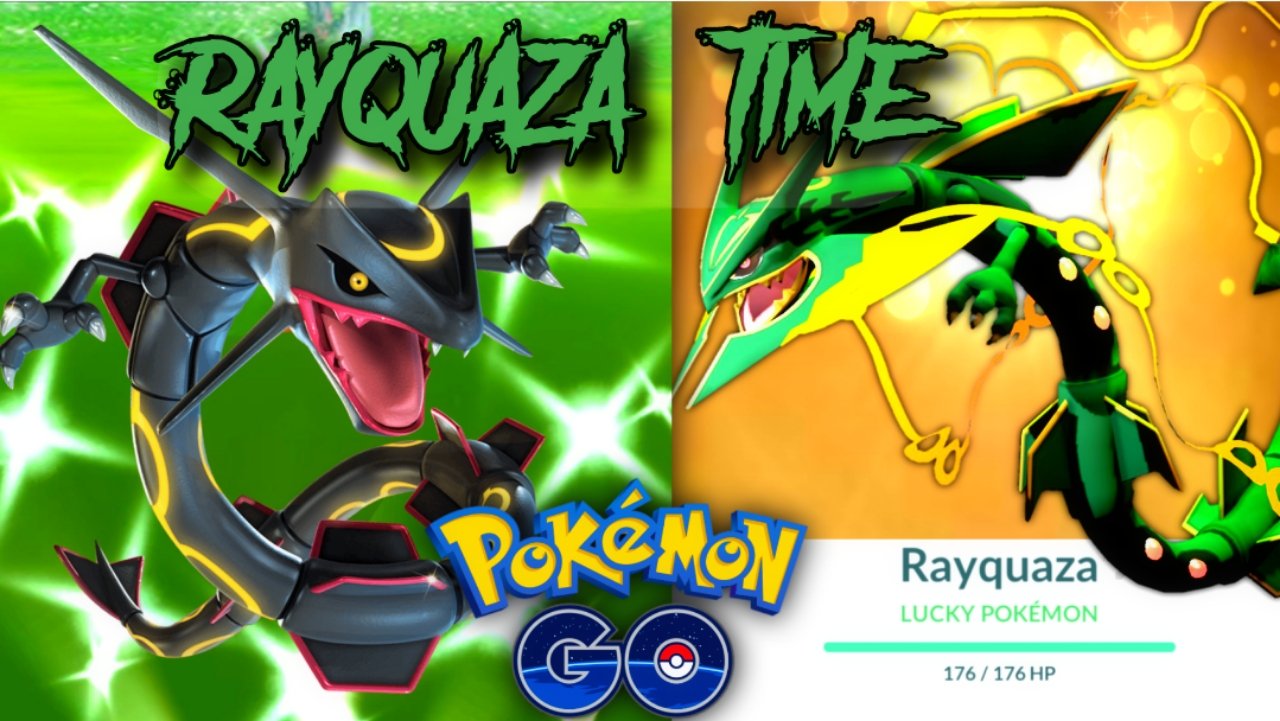 Shiny Rayquaza in Pokemon GO  Pokemon go, Shiny pokemon, Strongest pokemon