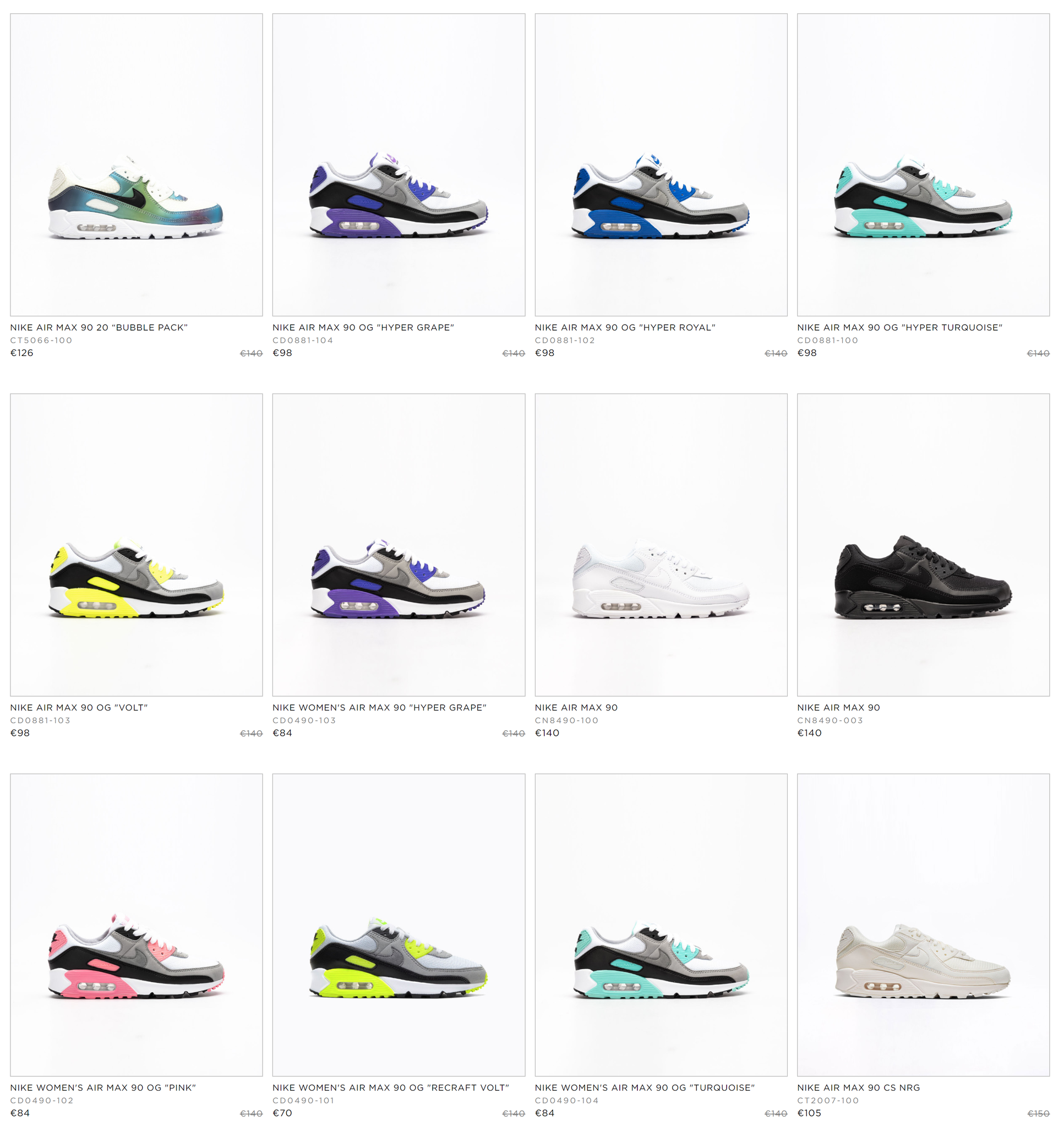 Nike air max x90 sale