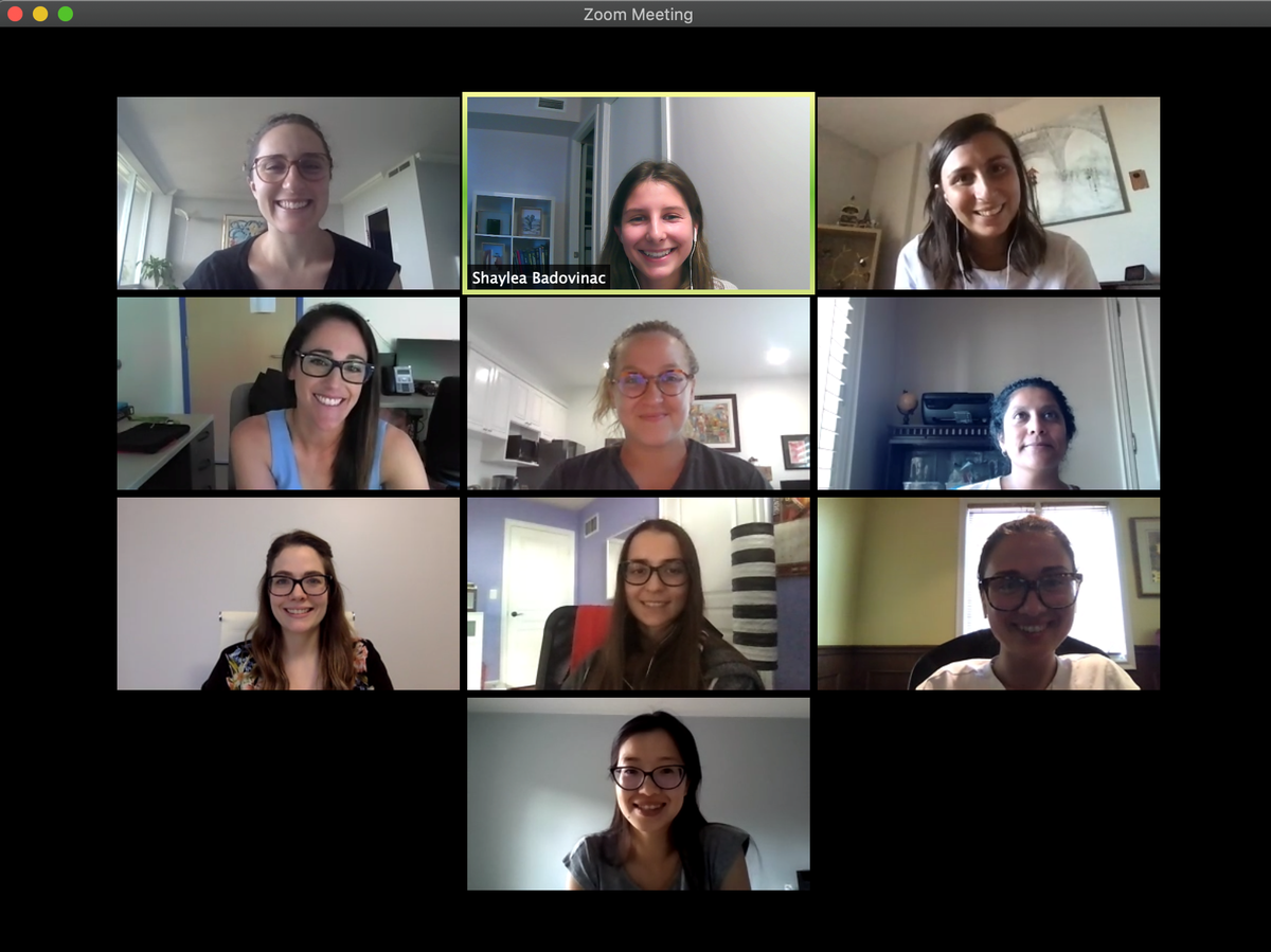 drbeccapr's tweet photo. Great day for #ouchlab. Not only did @jwaxman89 defend a "heroic" 3-paper dissertation opus on toddler cardiac and behav responding (award nomination!) but much love shared &amp; tears shed reminiscing how we worked together to support her phenomenal success. #womeninSTEM #ilovemylab https://t.co/CKdoVVY93w
