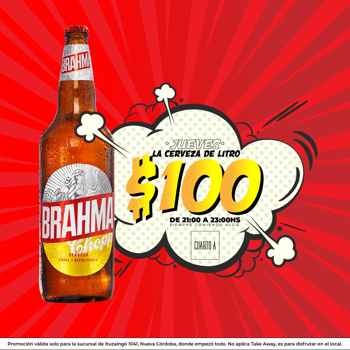 CuartoAbar's tweet image. 🍺 Esto si está chequeado...
📞 ¡Solo con reserva por WhatsApp al 3517035491! 
👀 Promo válida únicamente en la sucursal de Ituzaingó.