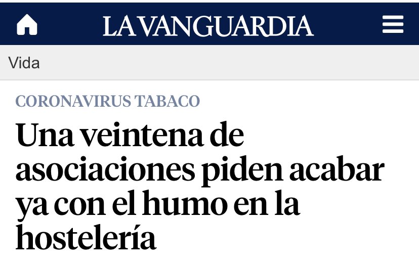StvFdz's tweet photo. "Si la población está obligada a llevar mascarilla al salir de casa, los fumadores no pueden estar exentos de cumplir con su parte en el esfuerzo colectivo" #tabaCOVID Raquel Fernández de  @nofumadores, https://t.co/xBow7NACM6 https://t.co/vp7gwDdOT3