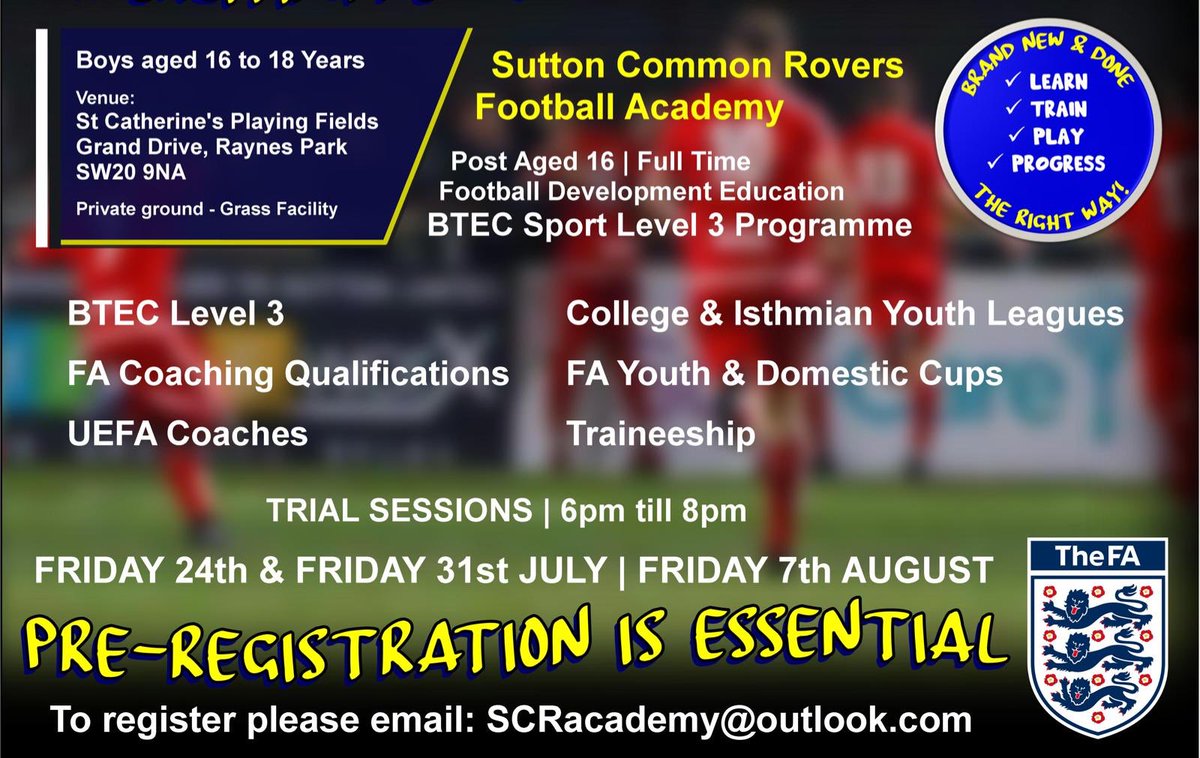 Busy weekend ahead...

2nd academy trial tomorrow night - U23s trials Saturday -
Can’t wait to support Jamie, Steve, Donny &amp; the coaching team in this fantastic journey!

#RoversTogether #SCRFamily 💛⚽️