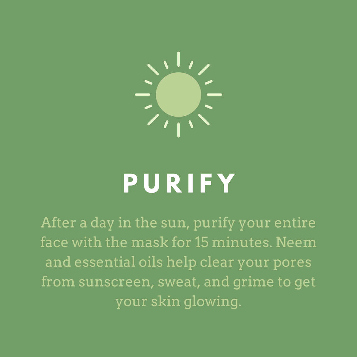justneem's tweet photo. Our favorite multi-tasking mask has so many uses. Here are just three ways you can benefit from the Neem Clay Facial Mask this summer. Shop now: https://t.co/ulqo2rP8PP https://t.co/fSJ5z2EfOu