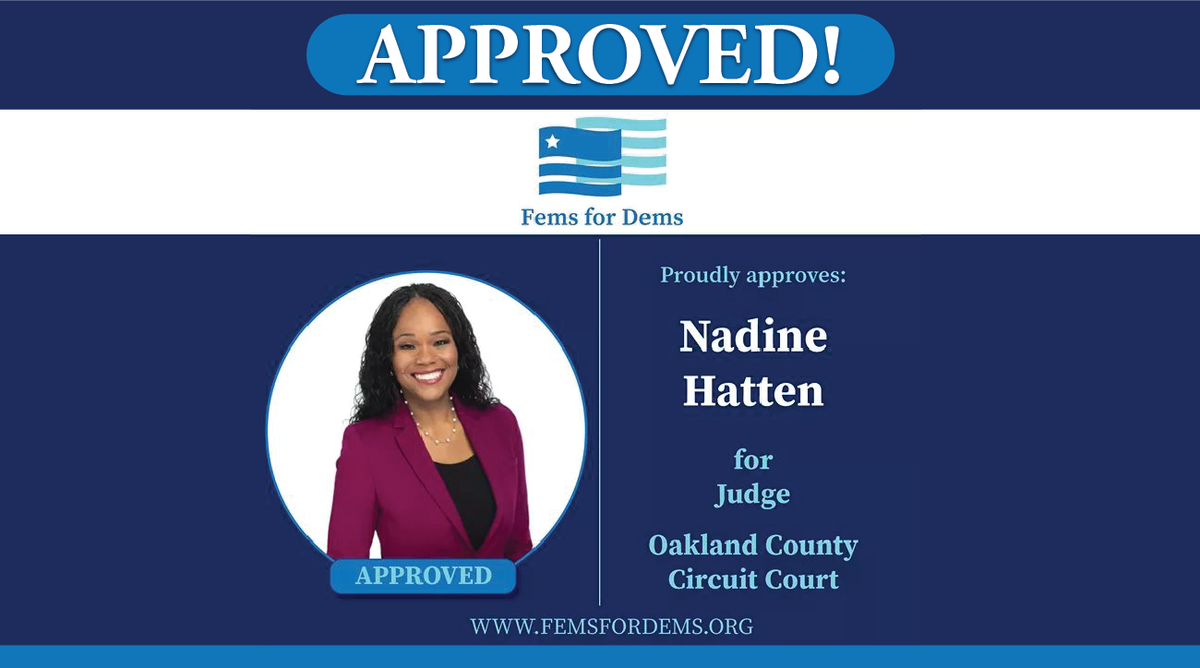 HattenForJudge's tweet image. Use your pen to raise your voice! Write in Nadine Hatten!