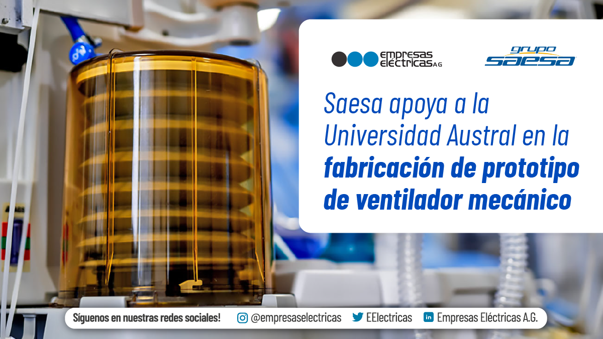 EElectricas's tweet photo. Nuestro asociado @Saesa se encuentra apoyando a la @UAustraldeChile en la fabricación de un prototipo de ventilador mecánico, con el objetivo de aumentar la capacidad de respuesta de los centros de salud frente al #Covi19. #JuntosConEnergia https://t.co/rtzTZZXjVz https://t.co/FTL4j27L0z