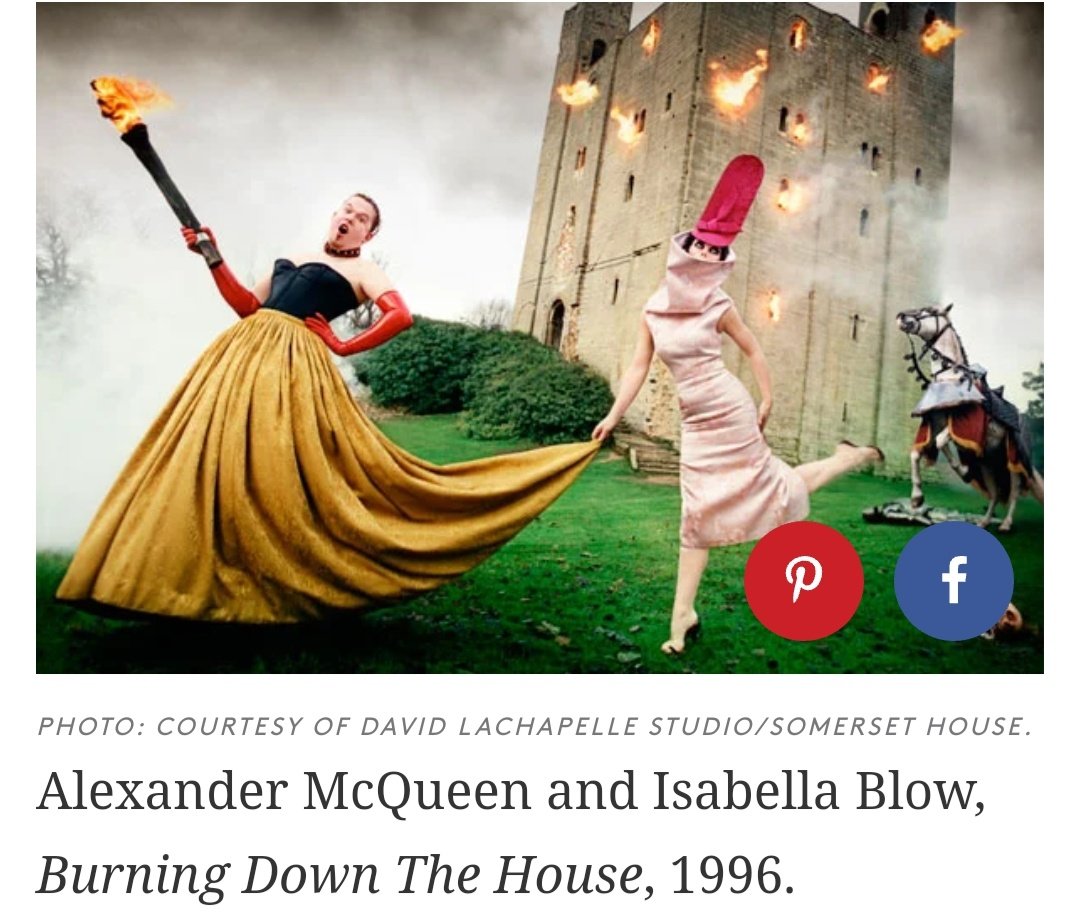 Daphne was also best friends with Isabella Blow, the women who discovered Alexander McQueen and who many have accused Lady Gaga of plagerising her style.