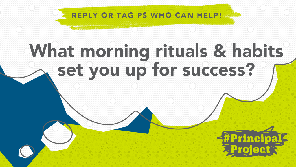 PrincipalProj's tweet photo. As she looks ahead to the new school year, P @WPSLeadReader wants to establish a new morning routine:
"I know I'd be much happier if I could get up earlier, not be so rushed and get to school earlier!"
What helps you start your day strong, #LeadLearners?
#PIAchat #APchat https://t.co/mbY3hUu2lz