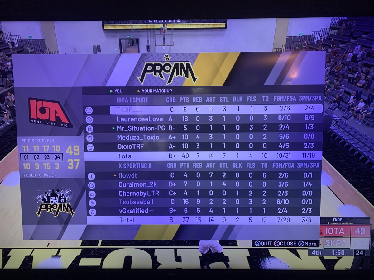 iota_esport's tweet photo. Une fois de plus notre équipe #NBA2K s'empare de la victoire de ce match de @SngLeague contre @Sporting2k sur le score de 49 à 37. 

Très fier de nos joueurs et de leurs résultats !!!!

GG à nos joueurs et à nos adversaires.

#IOTAWin https://t.co/oD0N8163W9