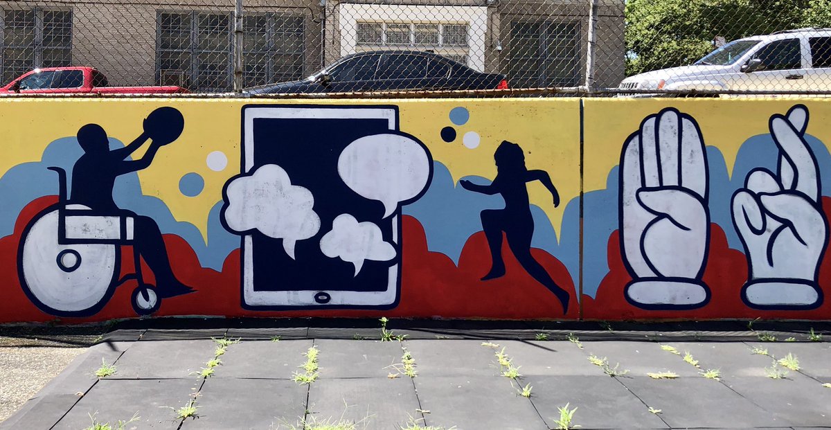 Hey <a href="/PECS_USA/">PECS USA</a>, we made some changes to our play yard wall <a href="/sfdesales/">St. Francis de Sales School for the Deaf</a> school for the #Deaf since you last visited us! #AAC #PECS #DeafEd #BlindEd #DeafDisabled <a href="/4201Schools/">4201 Schools</a>