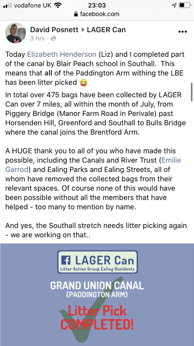 CanLager's tweet photo. Speaks for itself. Incredibly proud of our member David Posnett for driving this initiative. Great example of @CanLager working with @CanalRiverTrust @EalingCouncil to everyone’s benefit @juliangbell @stuntbutt https://t.co/6tARmqdEcS