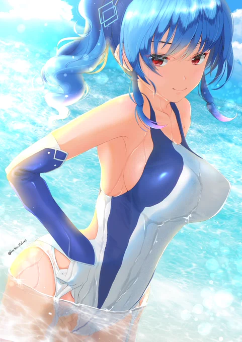 今月描いた青髪キャラ❗??‍♀️
来月も半分ぐらいは二次創作描いて行こうと思います〜?
#今月描いた絵を晒そう #競泳水着 
