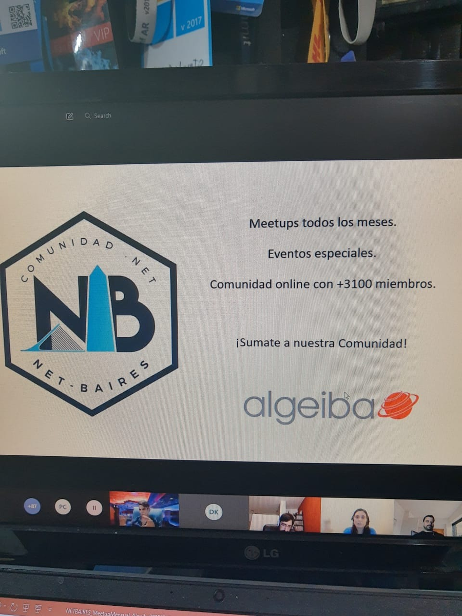 NetBaires's tweet photo. ¡Gracias @AlgeibaSA por apoyar este evento! Y gracias por contribuir a que el conocimiento fluya en la comunidad 😀
.
#NetBaires
#Meetup
. https://t.co/iKBOKAacTq