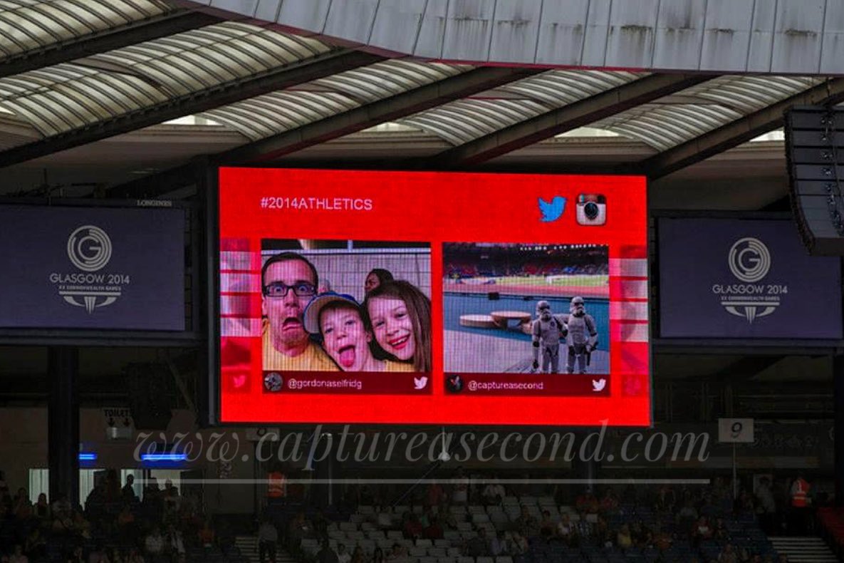 captureasecond's tweet photo. 6 years ago today The Boys got onto the big screen (right!!) at the Commonwealth Games in Glasgow... #2014athletics #theboysontour #starwars #stormtroopers #glasgow #athletics #commonwealthgames #ibrox #captureasecond #glasgow2014 https://t.co/rYHh9bpaua