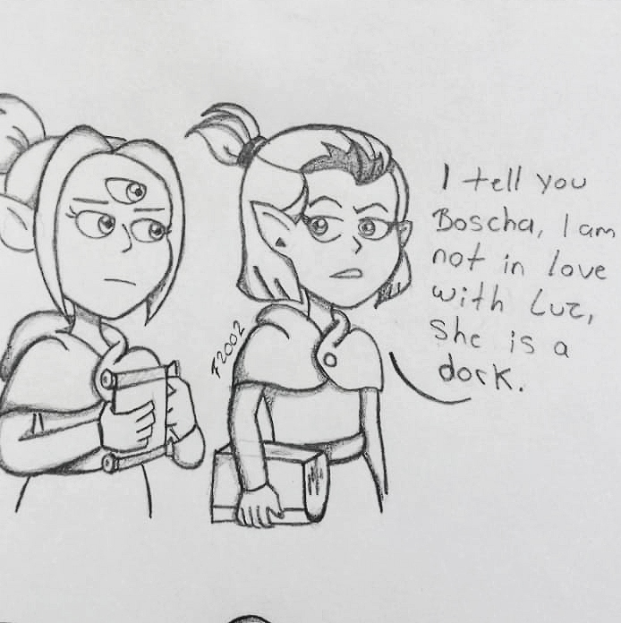 Boscha knows.
#TheOwlHouse 
#lumity 
