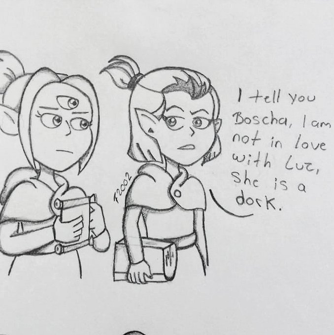 Boscha knows.
#TheOwlHouse 
#lumity 