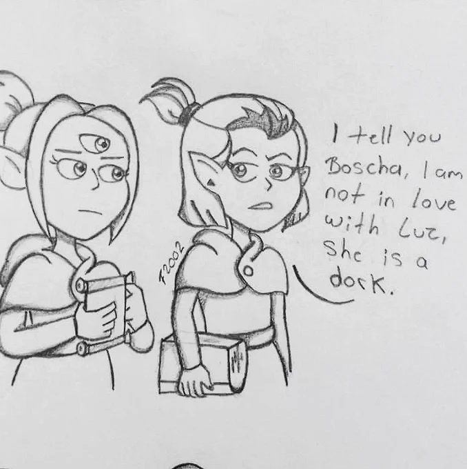Boscha knows.
#TheOwlHouse 
#lumity 