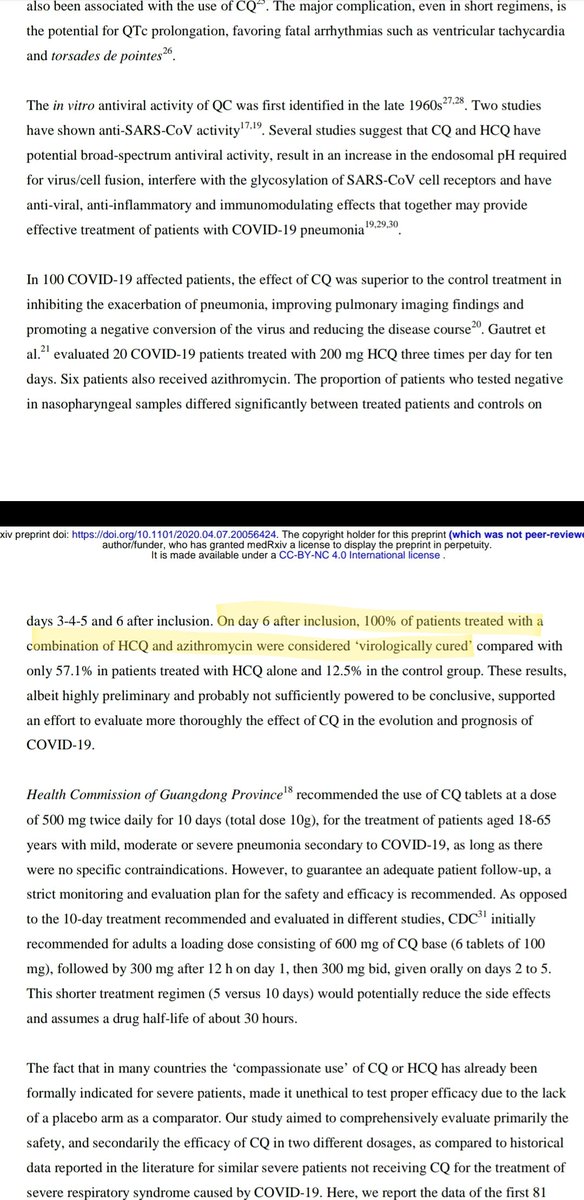 completea_x's tweet photo. @SFFakeNews @TufinTech Stopfundingfakenews🃏, full time cancel culture warriors! 😂 you need to stop funding yourself! You are HILARIOUS! (Who DOES fund you btw??!🤡) You clearly know nothing about HCQ, which is having brilliant results against coronavirus.
In this study, 💯% results: https://t.co/YdzAhGxzeW