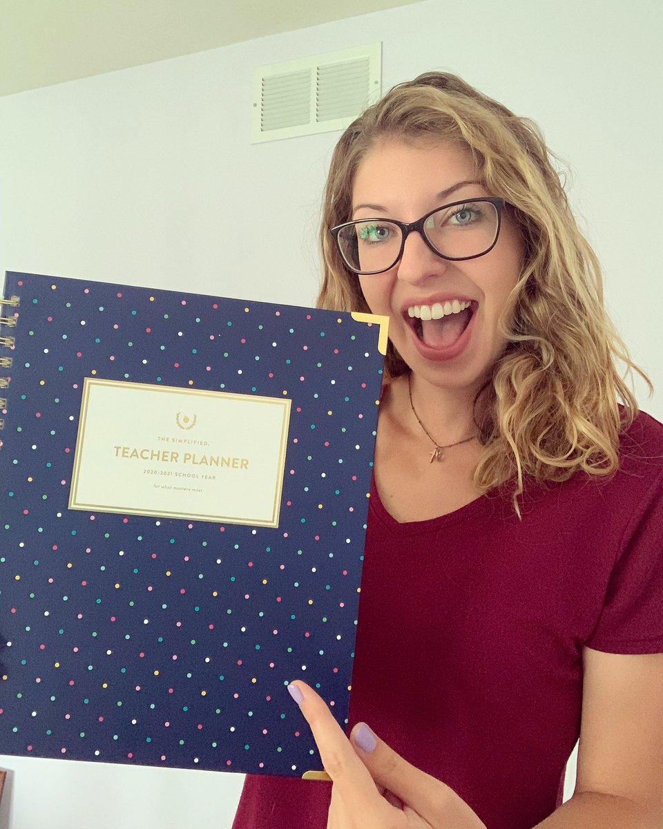MelissaLouise_6's tweet photo. Got my @EmilyLey #SimplifiedPlanner today! Might not know what the school year will look like, but at least it will be color coded! #teacherlife #teachertwitter https://t.co/eMJTu7KCbO