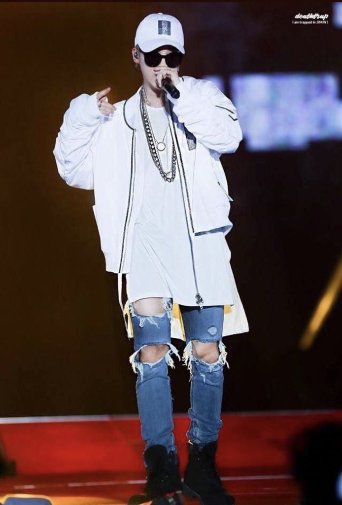 jimin in ripped jeans ; a thread
