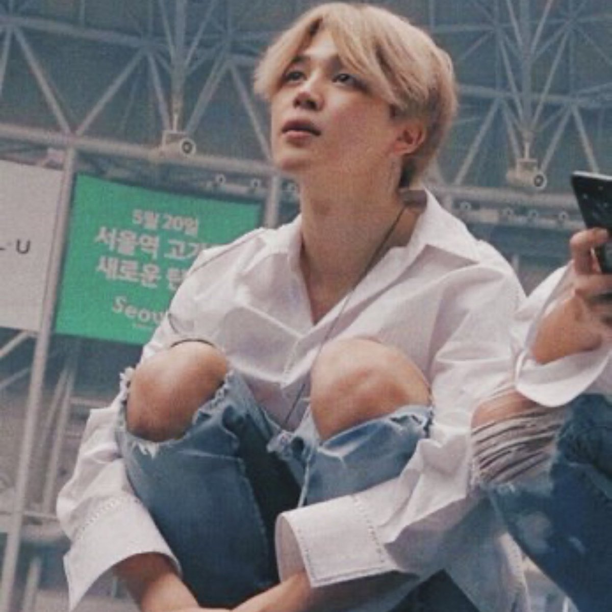 jimin in ripped jeans ; a thread