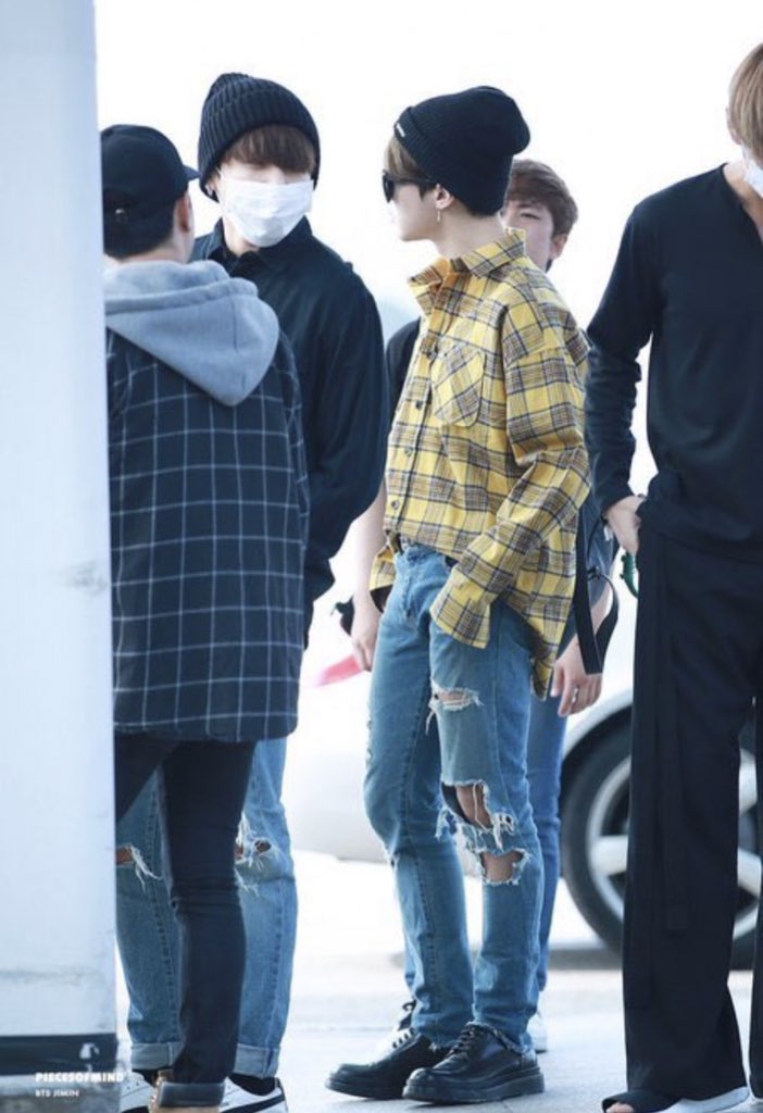 jimin in ripped jeans ; a thread