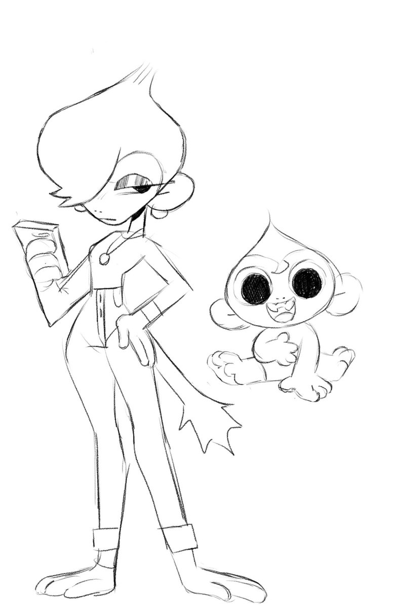 Monkey Karen for the next board I'm doing! And her baby 