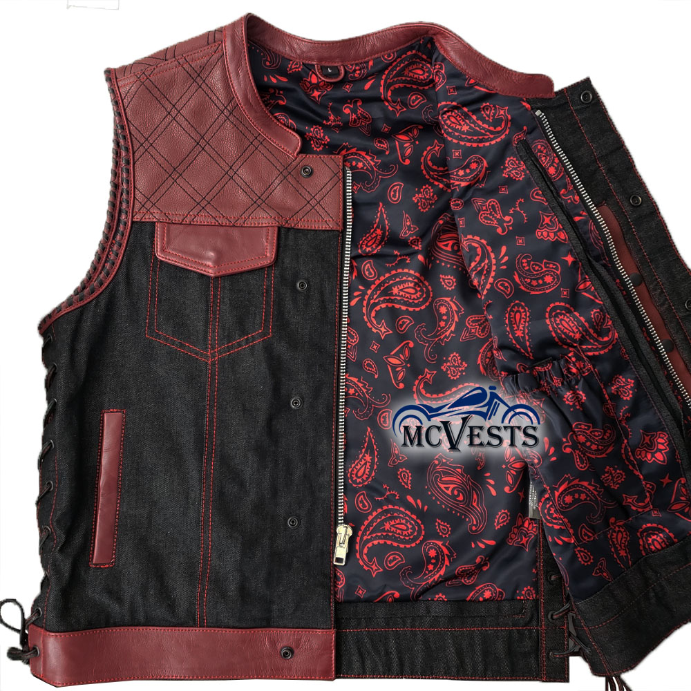 custom made leather vests