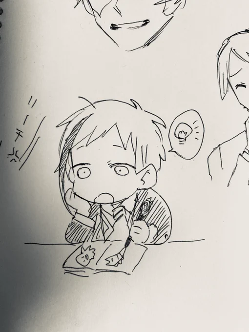 朝の一発描き
金曜…フライデー……フライ…まかない揚げ物にしよ、なフロ
ネクタイ描いちゃったゴメン 