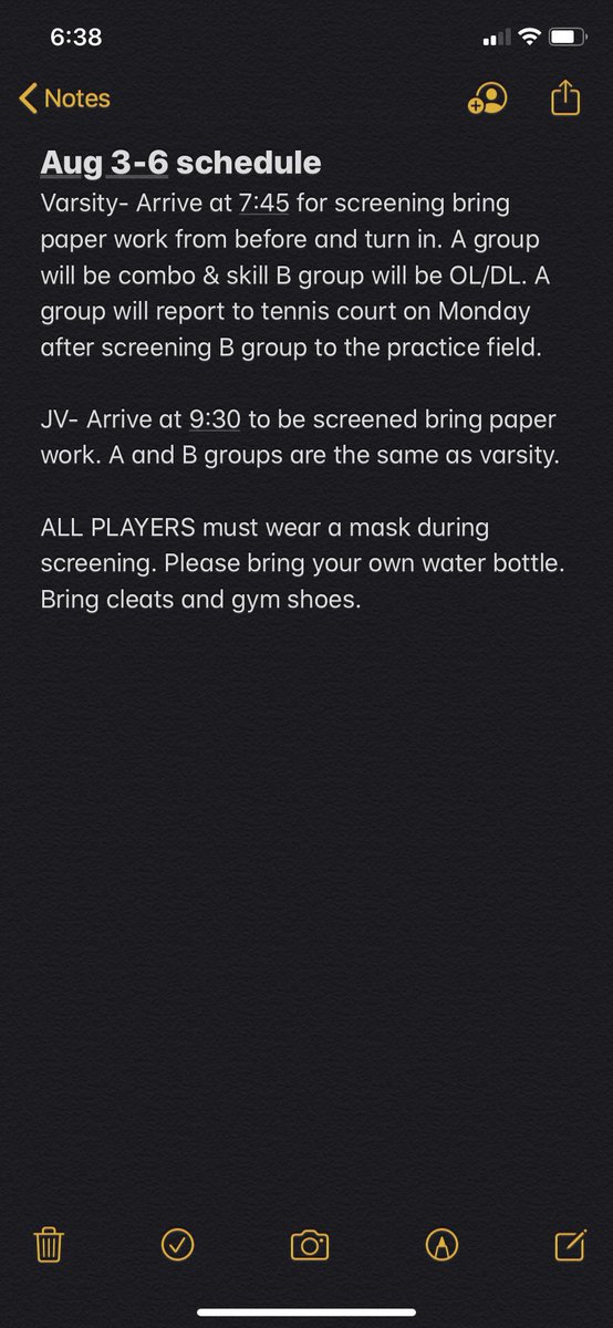 WSHS_Colts_FB's tweet photo. Please check out the schedule for next week. If you have not filled out the paper work the link is attached. It has to be filled out by Monday. Also if your physical was before March 1, 2019 you have to have a physical before you can start. https://t.co/biQ7Fw56vP