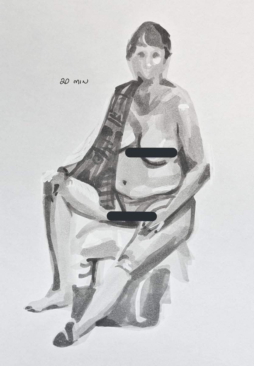 Did a bit of life drawing last month with #copicmarkers that I forgot to share.

Nothing else gives me the same skill level reality check like drawing the human body. ? It's an eternal challenge and I really need to work on my faces, but I hope you guys like them! 