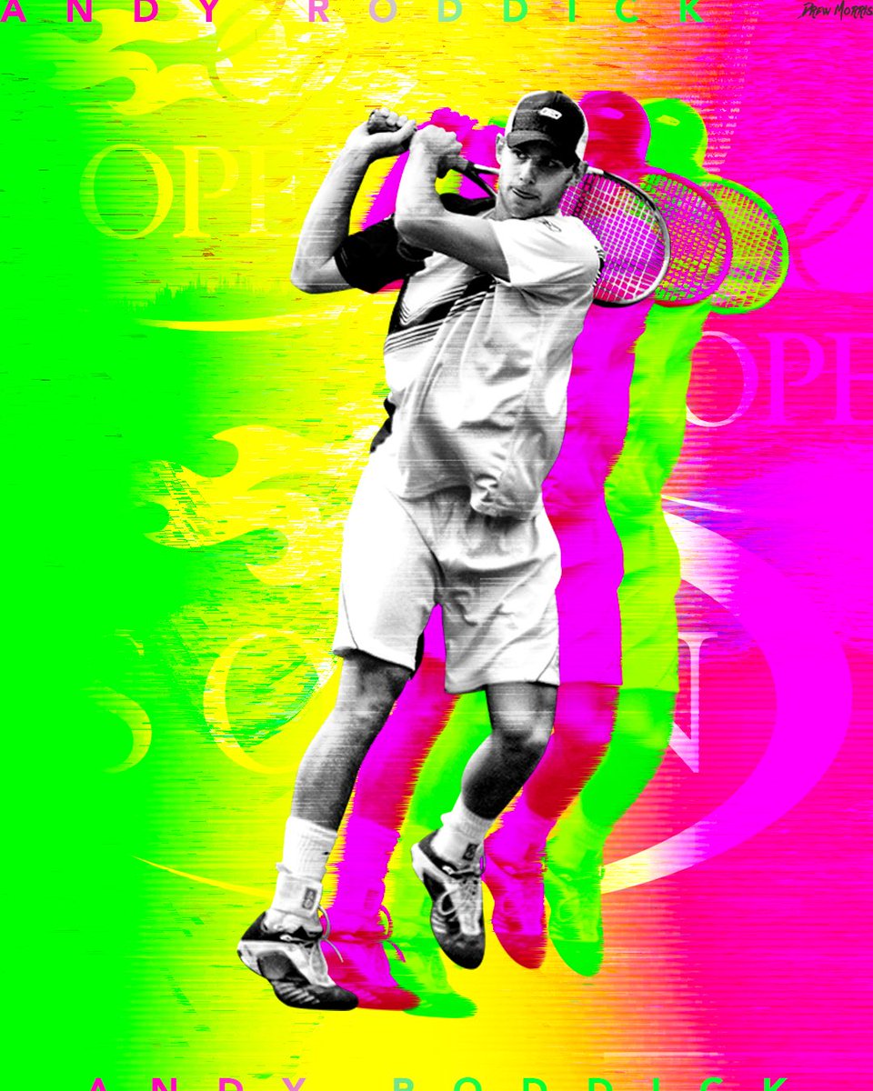 drewmorrisKC's tweet image. Personal projects: Andy Roddick was one of my favorite athletes growing up and he’s the last American man to win a Grand Slam. And I miss tennis. ✊🏽😊🎾