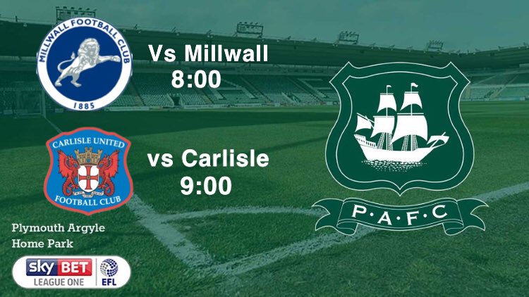 VFL_ArgyleS46's tweet photo. GAMEDAY| it’s gameday and we’re ready for our final two games of the league season as we bid for promotion 🟢⚪️

⏱8:00
🏟 Home Park
🆚 @VFLMillwallSZN 

⏱ 9:00
🏟 Brunton park
🆚 @VFLCarlisle https://t.co/JXXqqb2DrS